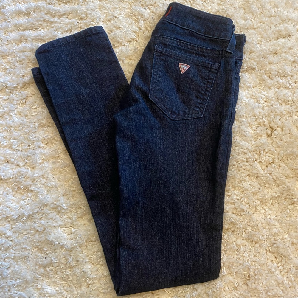 GUESS dark wash bootcut jeans